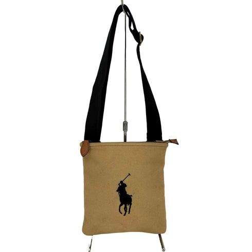 ラルフローレン RALPH LAUREN ビックポニー刺繍 キャンバス サコッシュ ショルダーバッグ メンズ