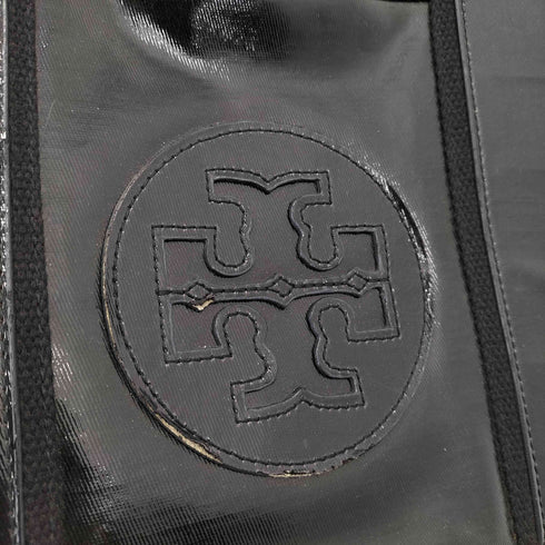トリーバーチ TORY BURCH ロゴ ナイロン エナメル ワンショルダー ハンドバッグ メンズ