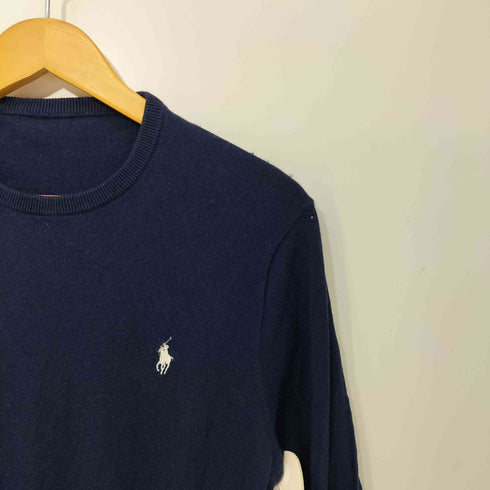 ラルフローレン RALPH LAUREN ポニー刺繍カシミヤ混クルーネックニット レディース