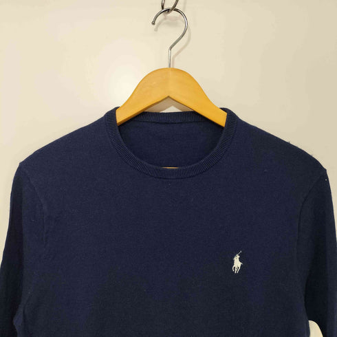 ラルフローレン RALPH LAUREN ポニー刺繍カシミヤ混クルーネックニット レディース