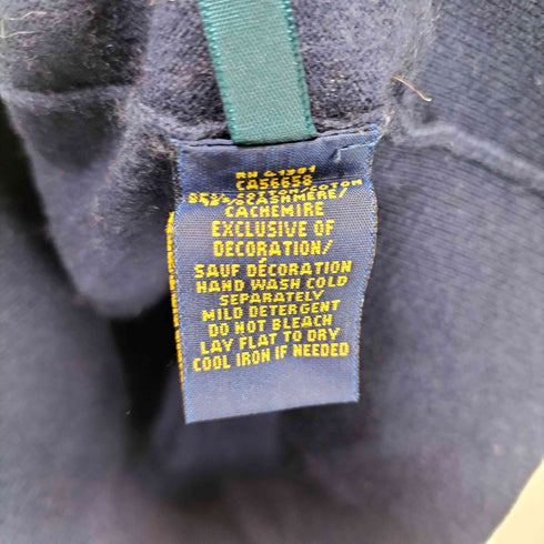 ラルフローレン RALPH LAUREN ポニー刺繍カシミヤ混クルーネックニット レディース