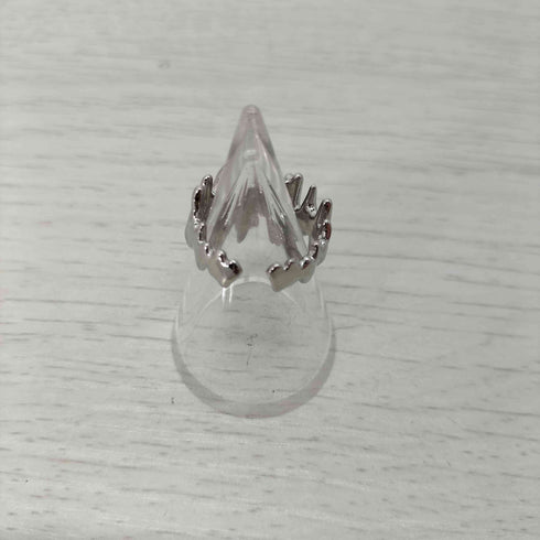 ラインストーン シルバーリング メンズ 9号