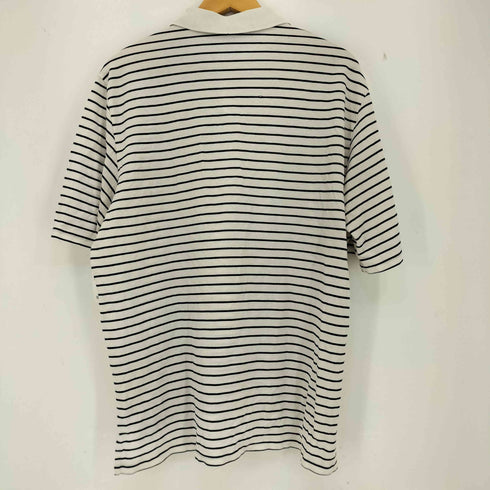 ポロバイラルフローレン Polo by RALPH LAUREN GOLF FIT スモールポニー刺繍 ボーダー ポロシャツ メンズ import:L