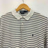ポロバイラルフローレン Polo by RALPH LAUREN GOLF FIT スモールポニー刺繍 ボーダー ポロシャツ メンズ import:L