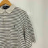 ポロバイラルフローレン Polo by RALPH LAUREN GOLF FIT スモールポニー刺繍 ボーダー ポロシャツ メンズ import:L