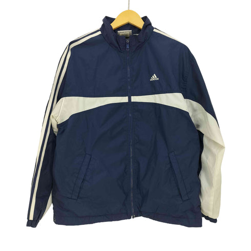 アディダス adidas パフォーマンスロゴ スリーストライプ ナイロンジャケット メンズ import:M