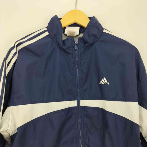 アディダス adidas パフォーマンスロゴ スリーストライプ ナイロンジャケット メンズ import:M