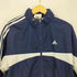 アディダス adidas パフォーマンスロゴ スリーストライプ ナイロンジャケット メンズ import:M