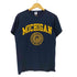ラッセルアスレチック RUSSELL ATHLETIC 90S USA製 MICHIGAN ラバープリント クルーネックTシャツ メンズ import:S