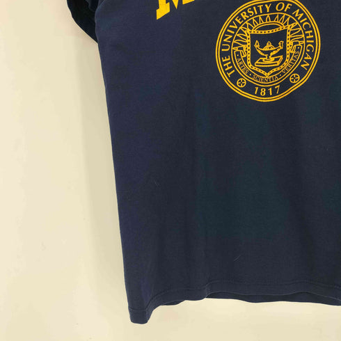 ラッセルアスレチック RUSSELL ATHLETIC 90S USA製 MICHIGAN ラバープリント クルーネックTシャツ メンズ import:S