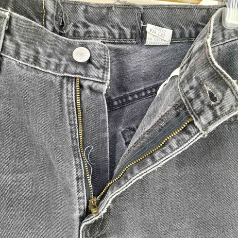 リーバイス Levis USA製 ボタン裏554刻印 560 先染め ブラックデニムパンツ メンズ W30 L32