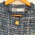 ザラ ZARA 金ボタン ツイードジャケット レディース import:M