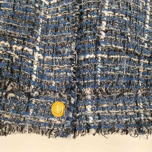 ザラ ZARA 金ボタン ツイードジャケット レディース import:M