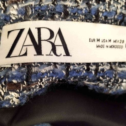 ザラ ZARA 金ボタン ツイードジャケット レディース import:M