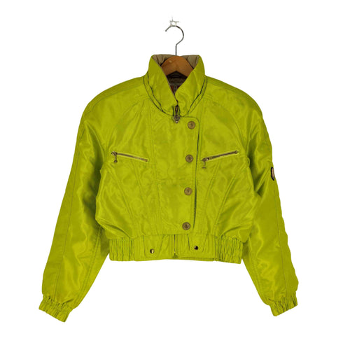 フェニックス phenix 金ボタン 中綿 クロップドジャケット レディース