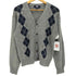 90S~00S HEMINGWAY POINT アクリルウール アーガイル カーディガン メンズ import:L
