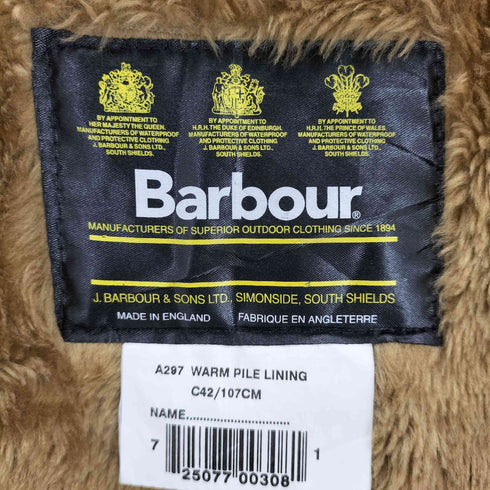 バブアー Barbour warm pile lining メンズ c42/107cm
