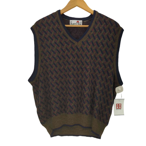 FLORENCE TRICOT イタリア製 Vネック ニットベスト メンズ