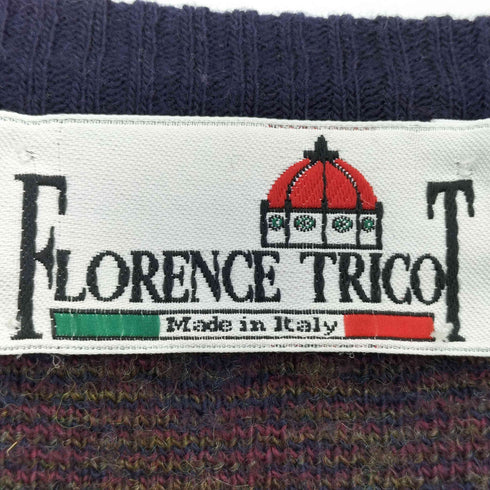 FLORENCE TRICOT イタリア製 Vネック ニットベスト メンズ