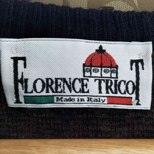FLORENCE TRICOT イタリア製 Vネック ニットベスト メンズ