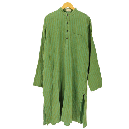fabindia バンドカラー ストライプ ワンピース レディース 42