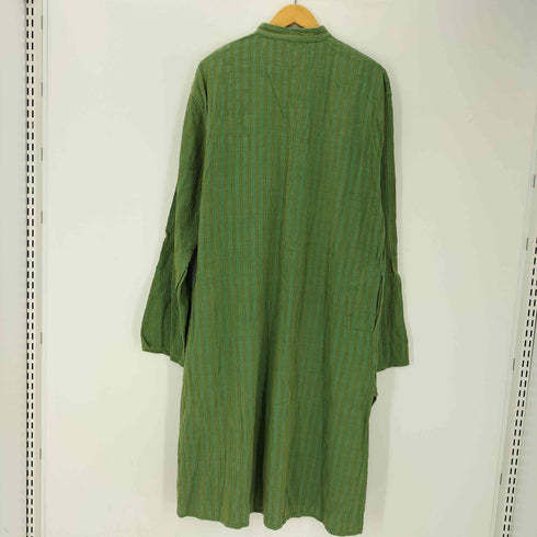fabindia バンドカラー ストライプ ワンピース レディース 42