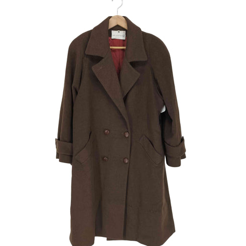 サックスフィフスアベニュー SAKS FIFTH AVENUE USA製 カシミヤ100 ダブルロングコート レディース