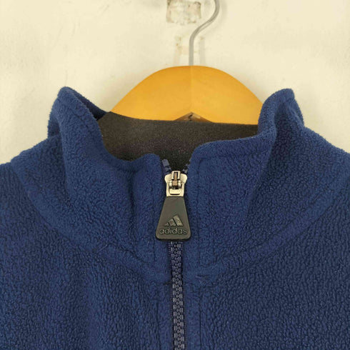 アディダス adidas ロゴ刺繍 フリースジャケット メンズ