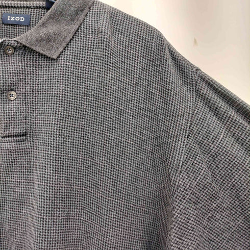 アイゾッド IZOD 千鳥格子 L/S ポロシャツ メンズ import:L