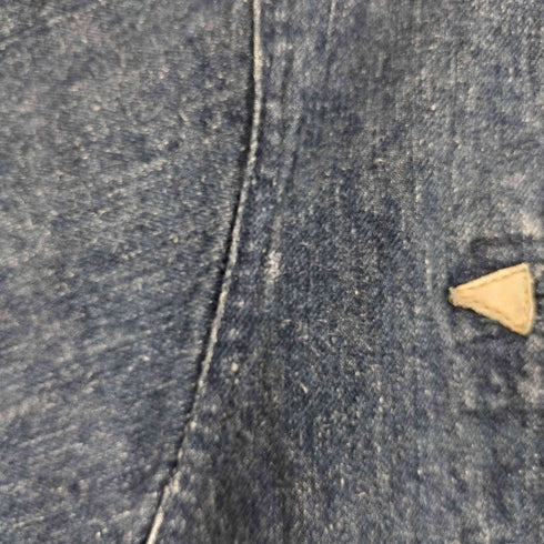 バナナリパブリック BANANA REPUBLIC 80S 襟レザー 旧タグ デニムワンピース レディース