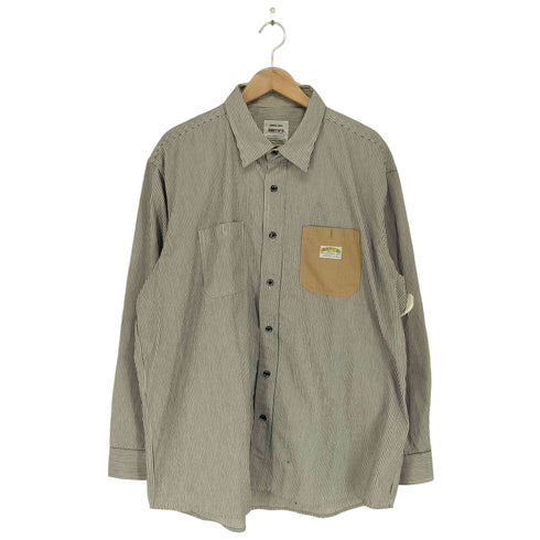 スミスアメリカン SMITHS AMERICAN T/Cツイル 切替ポケット ワークシャツ メンズ 4L