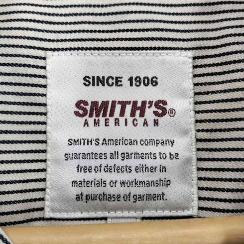 スミスアメリカン SMITHS AMERICAN T/Cツイル 切替ポケット ワークシャツ メンズ 4L