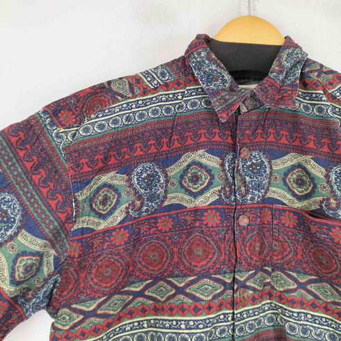 MCNEAL L/S 総柄 コーデュロイ シャツ メンズ