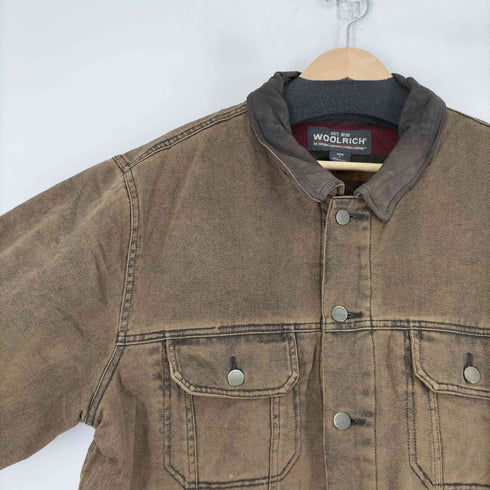 ウールリッチ WOOLRICH 90S 裏地ブランケット デニムトラッカージャケット メンズ import:L