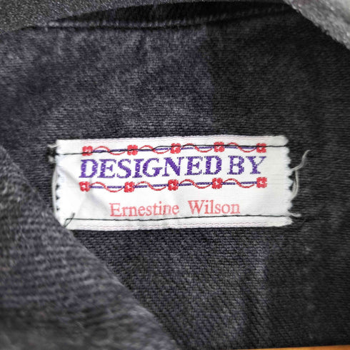 フリンジ デザイン デニムベスト ブラック メンズ