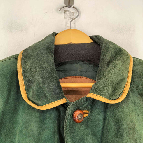 MARIO PIERALLI MADE IN ITALY 切替デザインレザージャケット メンズ