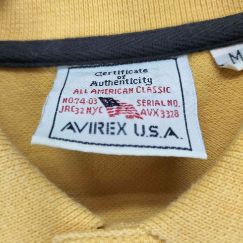 アヴィレックス AVIREX ロゴ刺繍 ポロシャツ メンズ import:M
