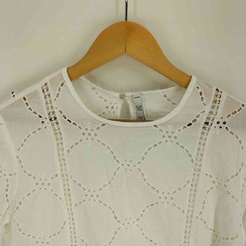 ザラ ZARA コットン レース ブラウス レディース import:S