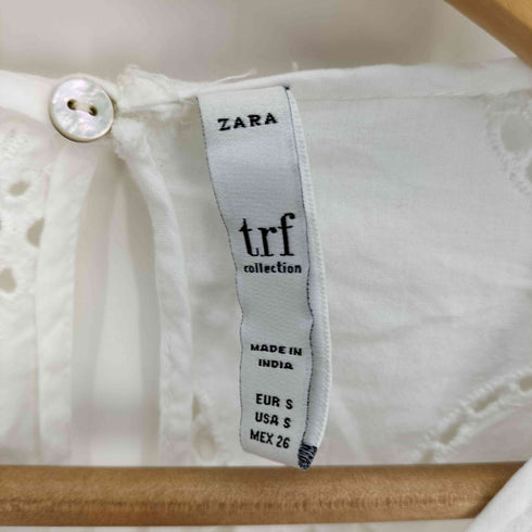 ザラ ZARA コットン レース ブラウス レディース import:S