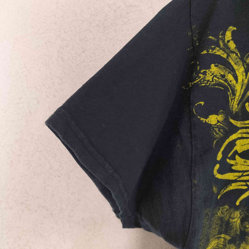 ギルダン GILDAN スカルプリント クルーネックカットソー メンズ import:L