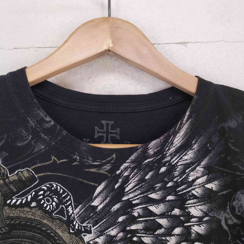 XAR 全面プリントクルーネックカットソー Y2K メンズ import:XL