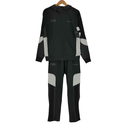 エスワイサーティトゥー SY32 by SWEET YEARS 3D TAPE AUTHENTIC ZIP HOODIE&PANTS ZIPパーカー&スェットパンツ メンズ JPN:M