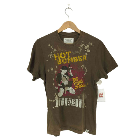 TRN MILITARY PROJECT フロントプリント クルーネックカットソー Y2K メンズ import:M