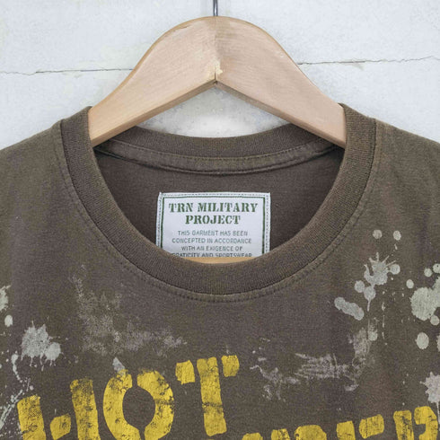 TRN MILITARY PROJECT フロントプリント クルーネックカットソー Y2K メンズ import:M