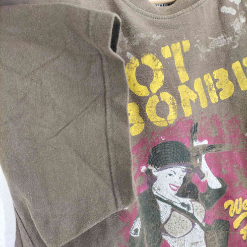 TRN MILITARY PROJECT フロントプリント クルーネックカットソー Y2K メンズ import:M