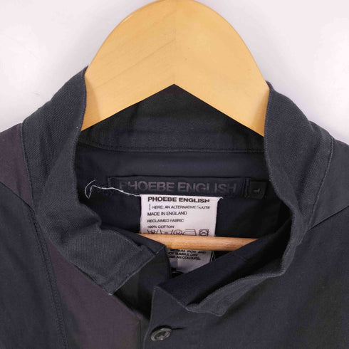 PHOEBE ENGLISH 異素材切替 コットンシャツ メンズ import:L