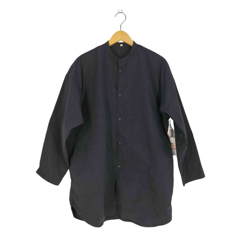 ムジルシリョウヒン 無印良品 ストレッチ高密度織りロングシャツ メンズ S-M