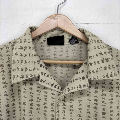 7 DIAMONDS ドラゴンデザイン 総柄 開襟シャツ メンズ XXL