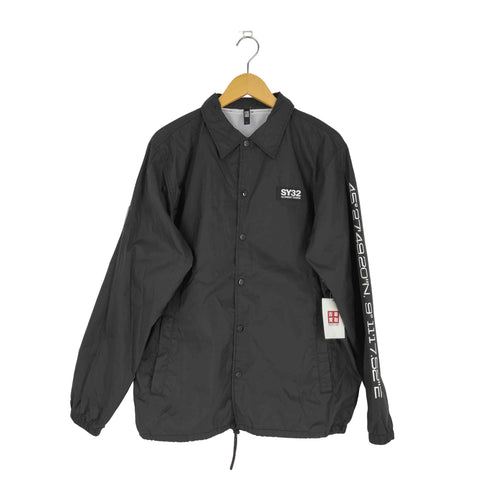 エスワイサーティトゥー SY32 by SWEET YEARS バックプリント コーチジャケット メンズ import:L