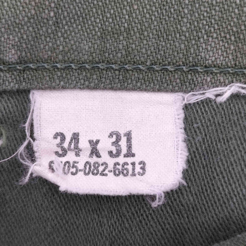 ユーエスアーミー U.S. ARMY 60-70s 米軍 コットンサテン ベイカーパンツ メンズ 34×31